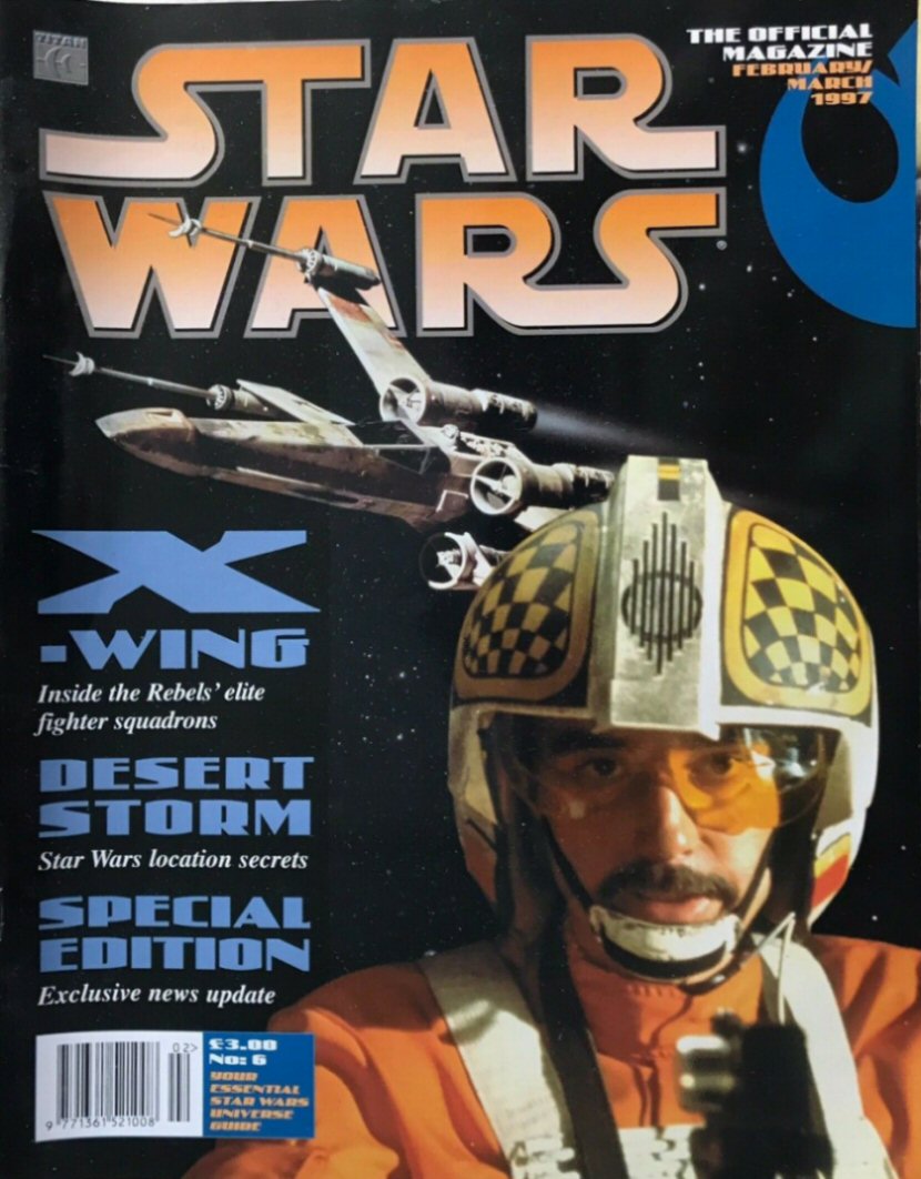 STAR WARS: THE OFFICIAL MAGAZINE magazine side cover Issue 6 February/March 1997