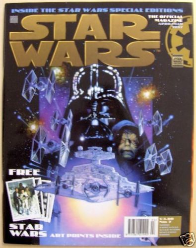 STAR WARS: THE OFFICIAL MAGAZINE magazine side cover Issue 7 April/May 1997