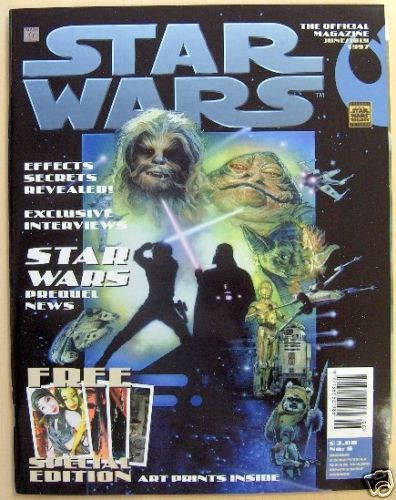 STAR WARS: THE OFFICIAL MAGAZINE magazine side cover Issue 8 June/July 1997