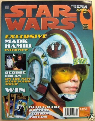 STAR WARS: THE OFFICIAL MAGAZINE magazine side cover Issue 10 October/November 1997