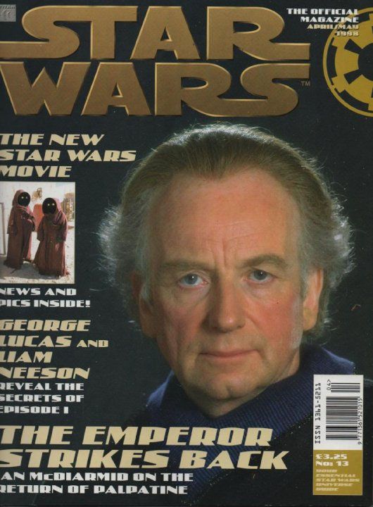 STAR WARS: THE OFFICIAL MAGAZINE magazine side cover Issue 13 April/May 1998