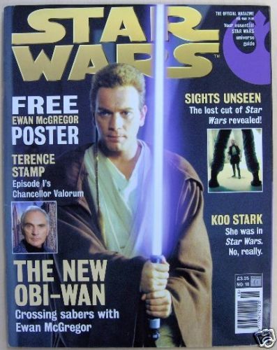 STAR WARS: THE OFFICIAL MAGAZINE magazine side cover Issue 18 February 1999