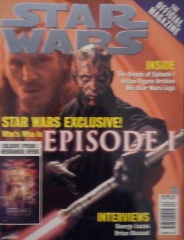 STAR WARS: THE OFFICIAL MAGAZINE magazine side cover Issue 20 May/June 1999