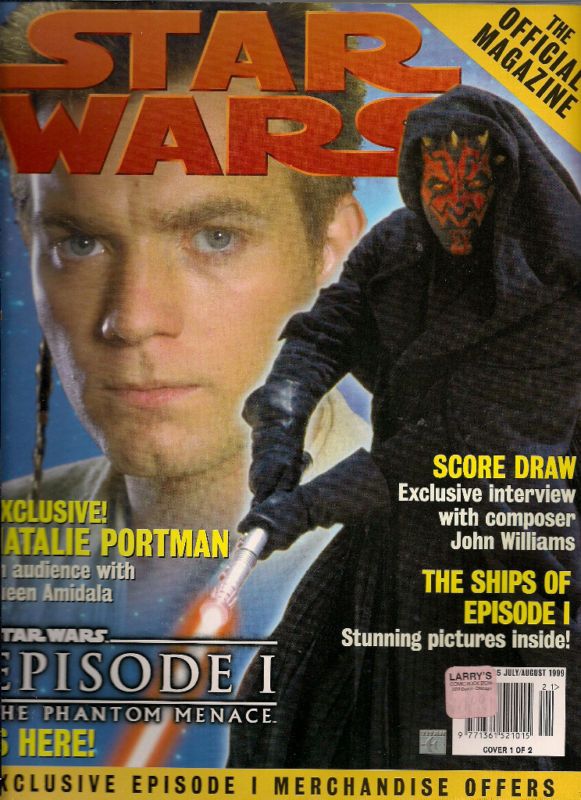 STAR WARS: THE OFFICIAL MAGAZINE magazine side cover Issue 21 July/August 1999