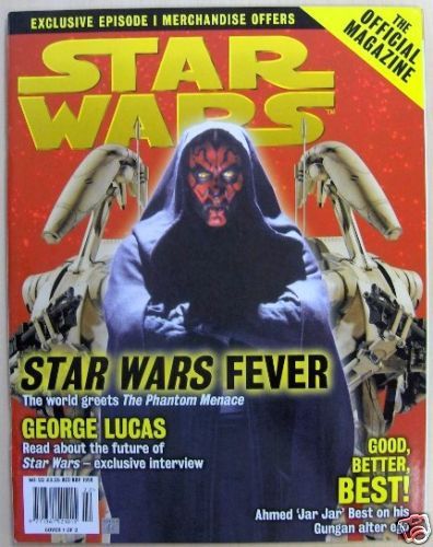 STAR WARS: THE OFFICIAL MAGAZINE magazine side cover Issue 22 October/November 1999
