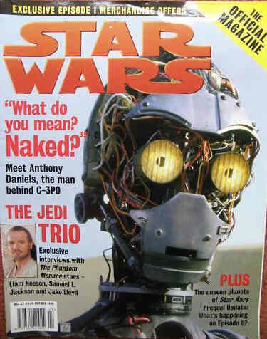 STAR WARS: THE OFFICIAL MAGAZINE magazine side cover Issue 23 December 1999