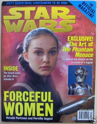 STAR WARS: THE OFFICIAL MAGAZINE magazine side cover Issue 24 January/February 2000