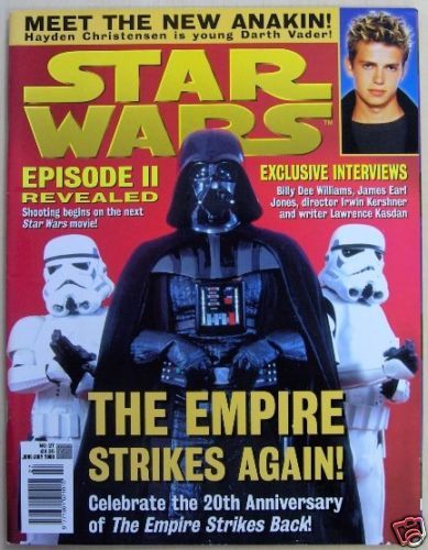 STAR WARS: THE OFFICIAL MAGAZINE magazine side cover Issue 27 August/September 2000