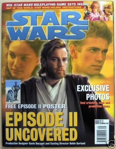 STAR WARS: THE OFFICIAL MAGAZINE magazine side cover Issue 31 February/March 2001