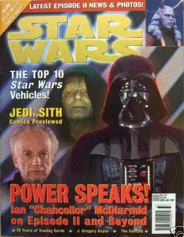 STAR WARS: THE OFFICIAL MAGAZINE magazine side cover Issue 33 June/July 2001