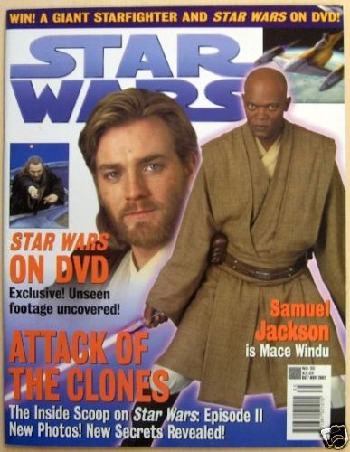 STAR WARS: THE OFFICIAL MAGAZINE magazine side cover Issue 35 October/November 2001