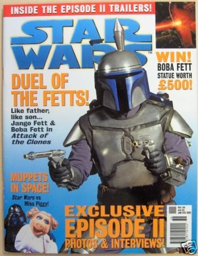 STAR WARS: THE OFFICIAL MAGAZINE magazine side cover Issue 36 January/February 2002