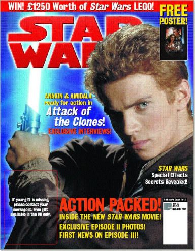 STAR WARS: THE OFFICIAL MAGAZINE magazine side cover Issue 38 May/June 2002