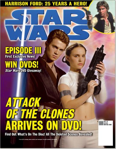 STAR WARS: THE OFFICIAL MAGAZINE magazine side cover Issue 41 November/December 2002