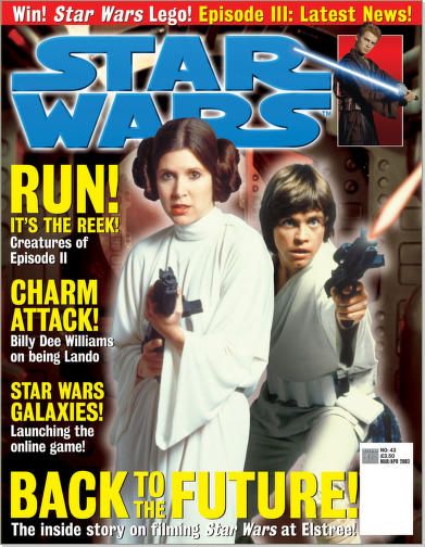 STAR WARS: THE OFFICIAL MAGAZINE magazine side cover Issue 43 March/April 2003