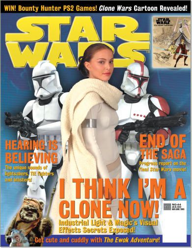 STAR WARS: THE OFFICIAL MAGAZINE magazine side cover Issue 44 May/June 2003