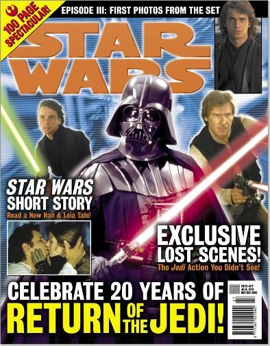 STAR WARS: THE OFFICIAL MAGAZINE magazine side cover Issue 47 November/December 2003