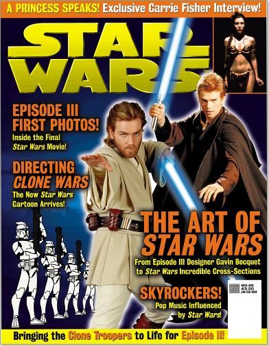 STAR WARS: THE OFFICIAL MAGAZINE magazine side cover Issue 48 January/February 2004