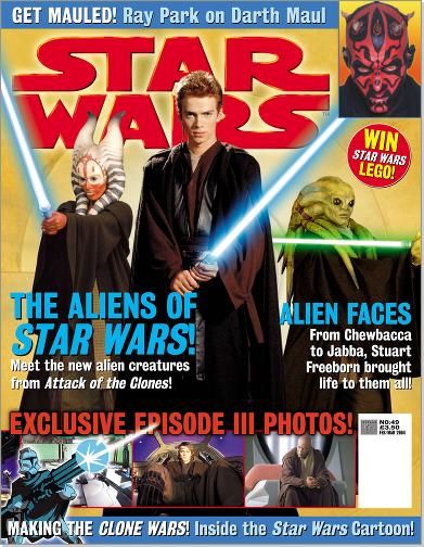 STAR WARS: THE OFFICIAL MAGAZINE magazine side cover Issue 49 February/March 2004