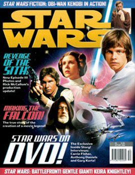 STAR WARS: THE OFFICIAL MAGAZINE magazine side cover Issue 52 August/September 2004