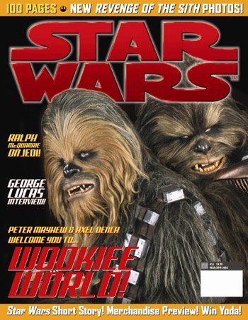 STAR WARS: THE OFFICIAL MAGAZINE magazine side cover Issue 55 February/March 2005