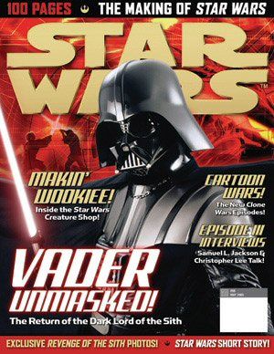 STAR WARS: THE OFFICIAL MAGAZINE magazine side cover Issue 56 May 2005