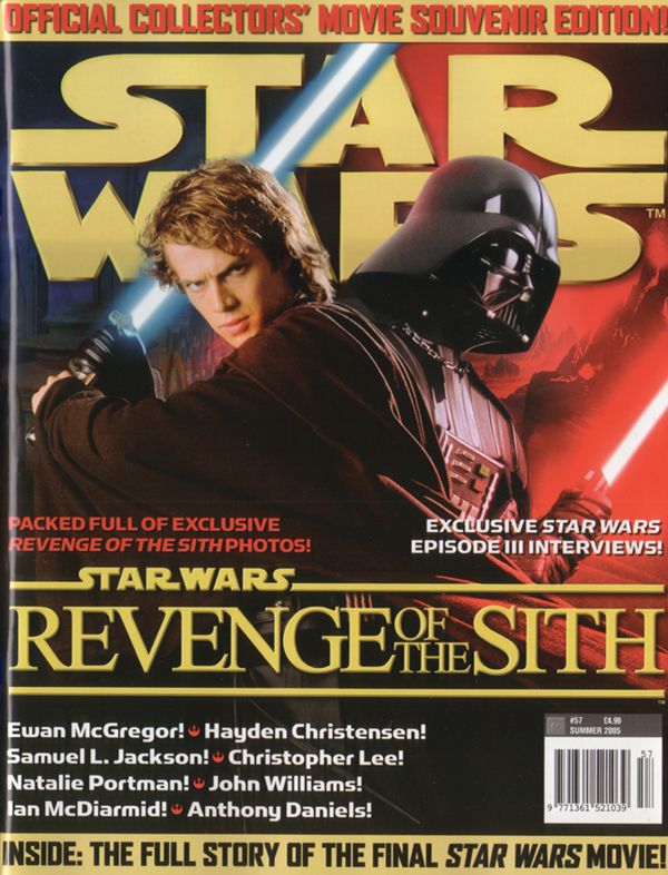 STAR WARS: THE OFFICIAL MAGAZINE magazine side cover Issue 57 Summer 2005