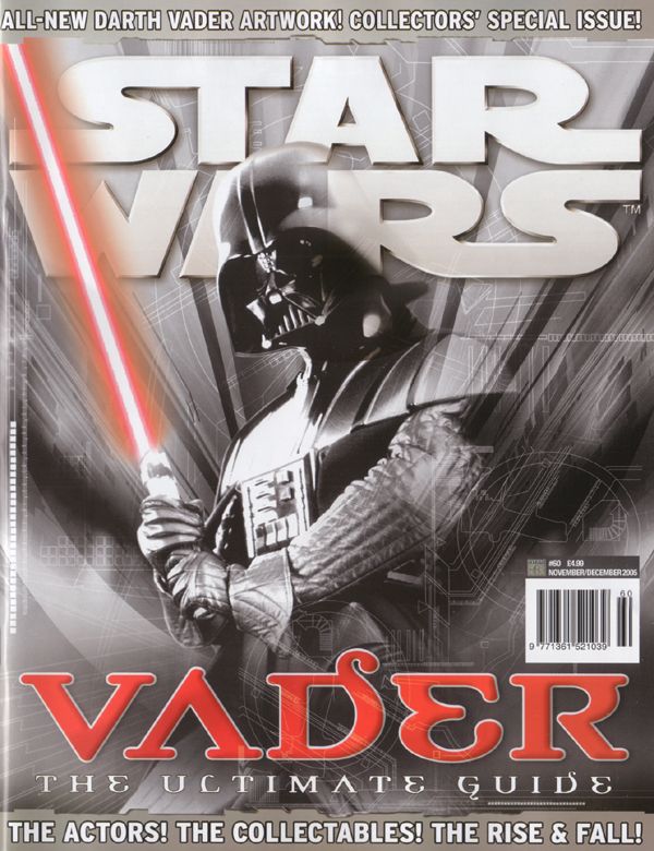 STAR WARS: THE OFFICIAL MAGAZINE magazine side cover Issue 60 November/December 2005