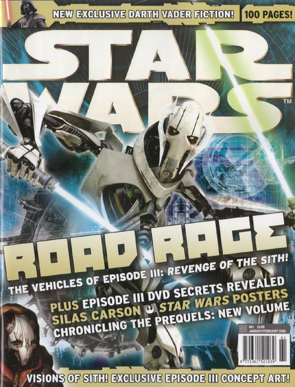STAR WARS: THE OFFICIAL MAGAZINE magazine side cover Issue 61 January/February 2006