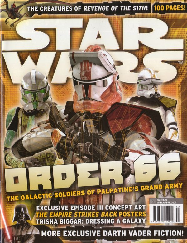 STAR WARS: THE OFFICIAL MAGAZINE magazine side cover Issue 62 March/April 2006