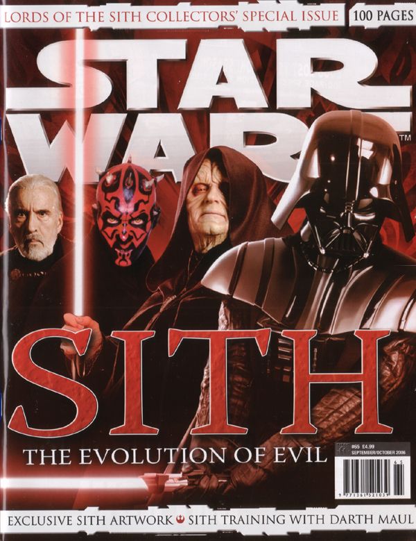 STAR WARS: THE OFFICIAL MAGAZINE magazine side cover Issue 65 September/October 2006