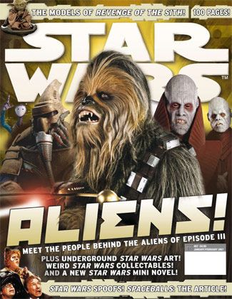 STAR WARS: THE OFFICIAL MAGAZINE magazine side cover Issue 67 January/February 2007