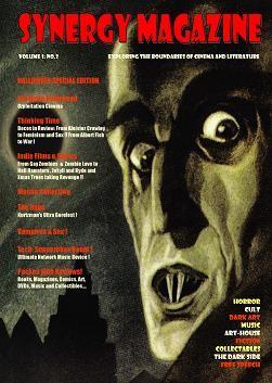 SYNERGY magazine side cover Issue 3 Halloween 2008