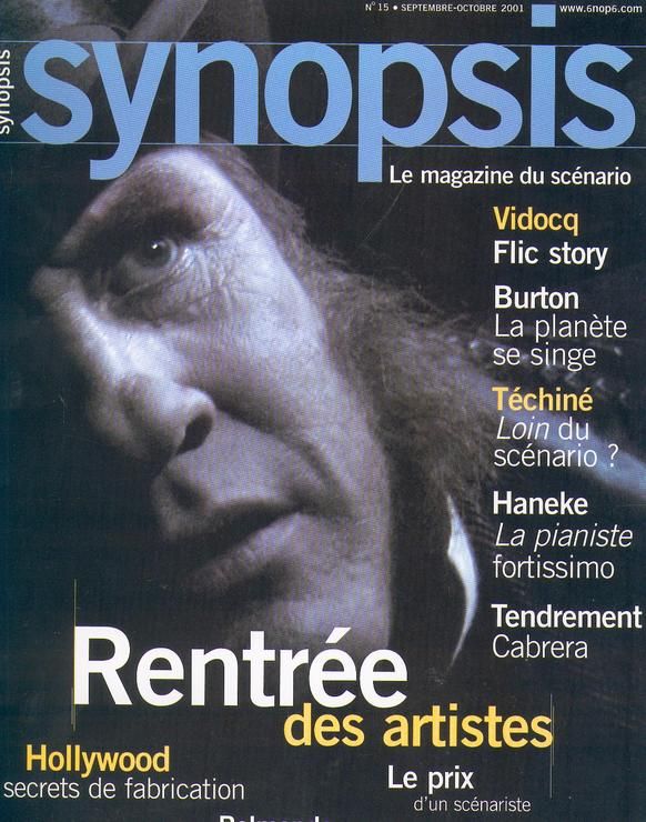 SYNOPSIS magazine side cover Issue 15 September/October 2001