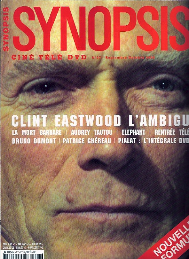 SYNOPSIS magazine side cover Issue 27 September/October 2003