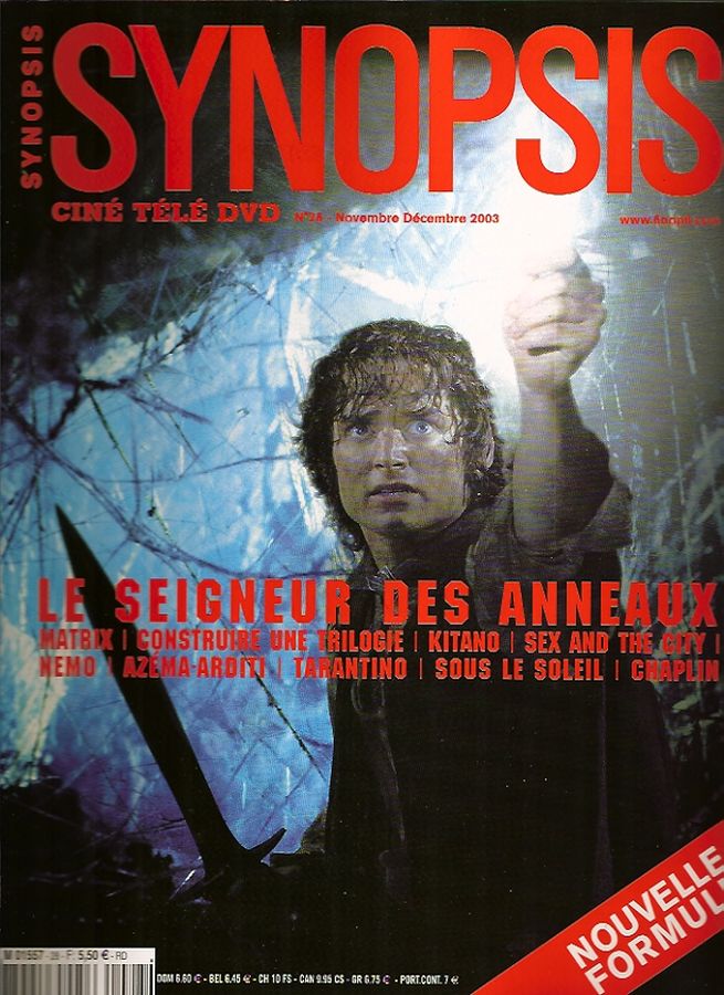 SYNOPSIS magazine side cover Issue 28 November/December 2003