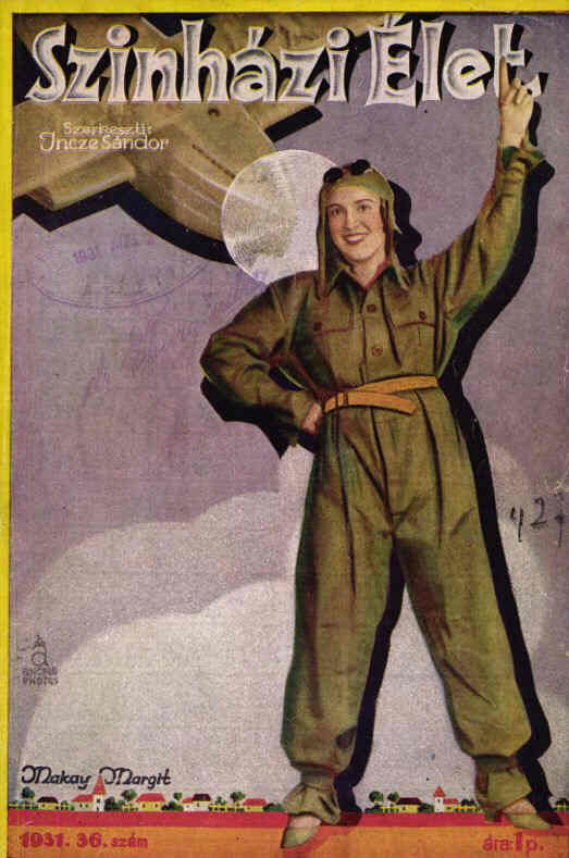 SZINHAZI ELET magazine side cover Issue 36  1931