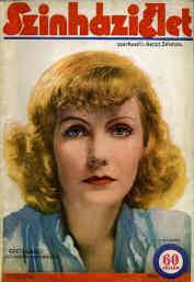 SZINHAZI ELET magazine side cover Issue 32  1934