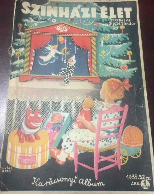 SZINHAZI ELET magazine side cover Issue 52  1935