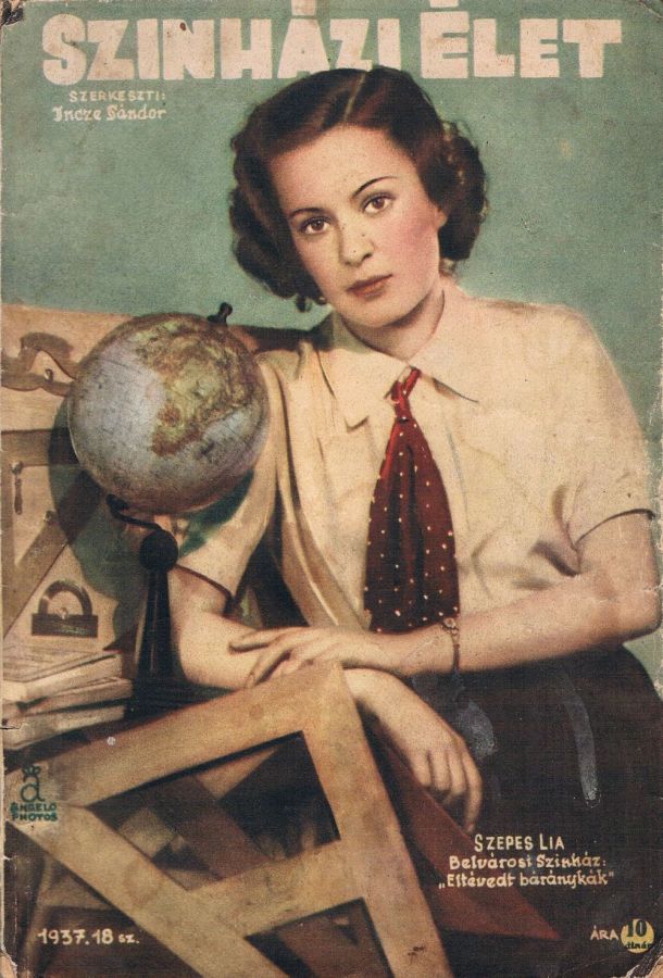 SZINHAZI ELET magazine side cover Issue 18  1937