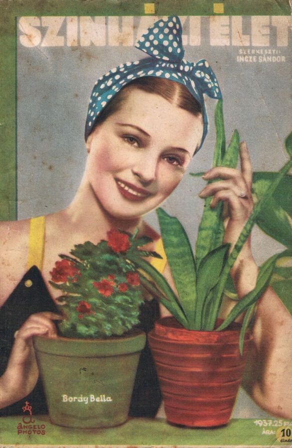 SZINHAZI ELET magazine side cover Issue 25  1937