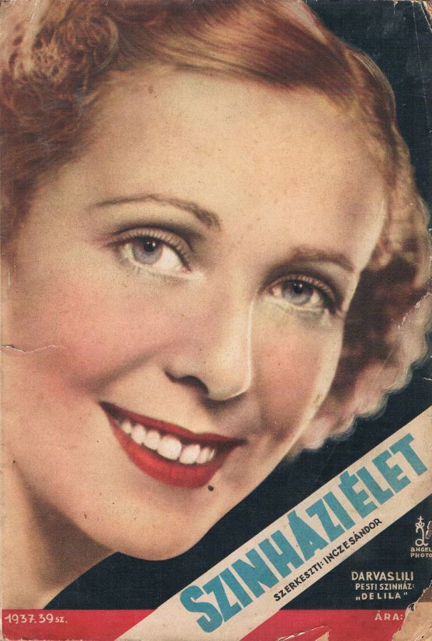 SZINHAZI ELET magazine side cover Issue 39  1937