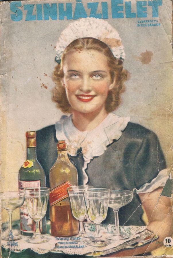 SZINHAZI ELET magazine side cover Issue 46  1938