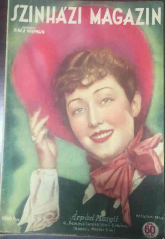 SZINHAZI ELET magazine side cover Issue 4  1940