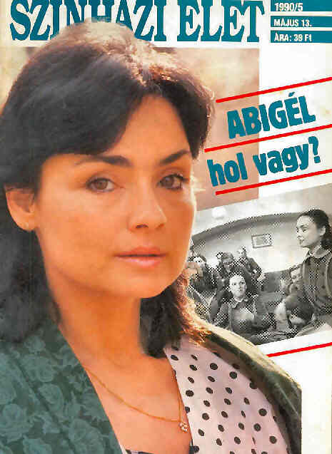 SZINHAZI ELET magazine side cover Issue 5 13 May 1990