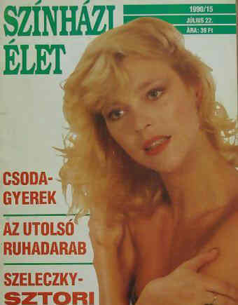 SZINHAZI ELET magazine side cover Issue 15 22 July 1990