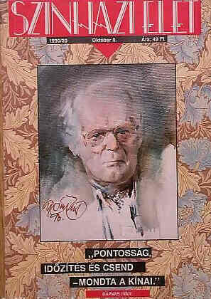 SZINHAZI ELET magazine side cover Issue 20 8 October 1990