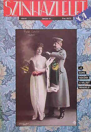 SZINHAZI ELET magazine side cover Issue 4 31 January 1991