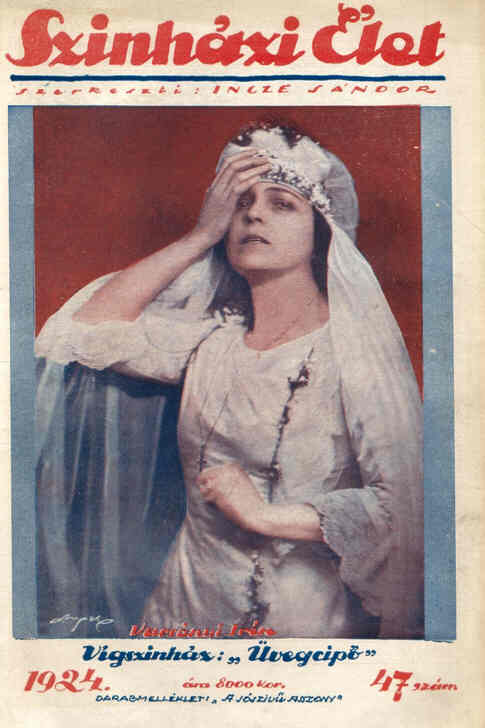 SZINHAZI ELET magazine side cover Issue 47  1924