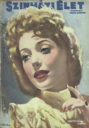 SZINHAZI ELET magazine side cover 18 June 1938
